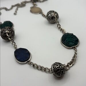 Vintage Laura Ashley Station Necklace 18-20”